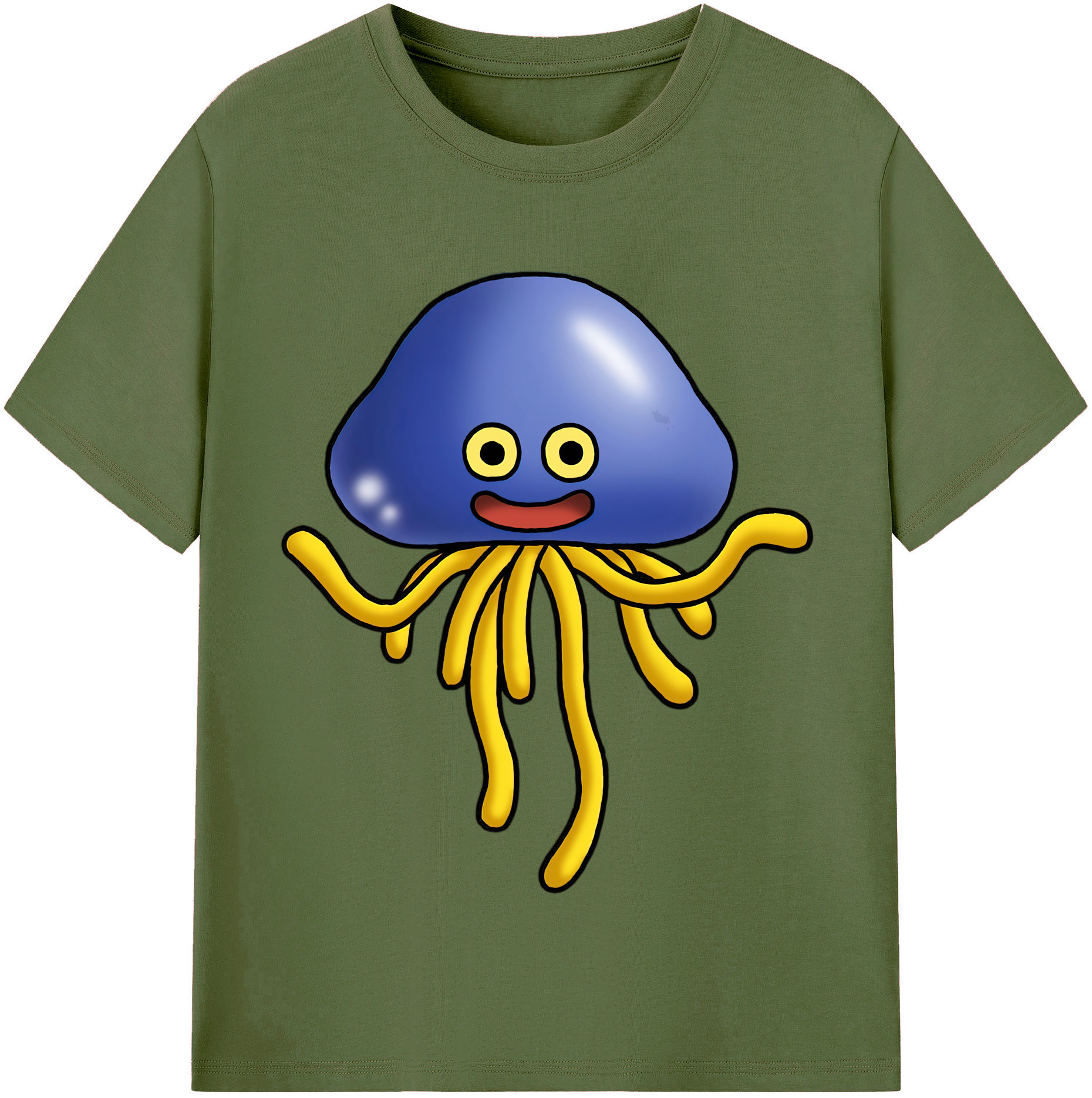 （画像用） ドラゴンクエスト Doragon Kuesuto Dragon Quest 綿100％半袖Tシャツ（フロントプリント）